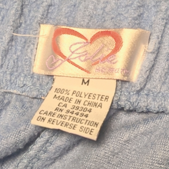 Jolie Periwinkle Blue Woman's Size Medium Soft Fleece Lounge Pants - Picture 7 of 12